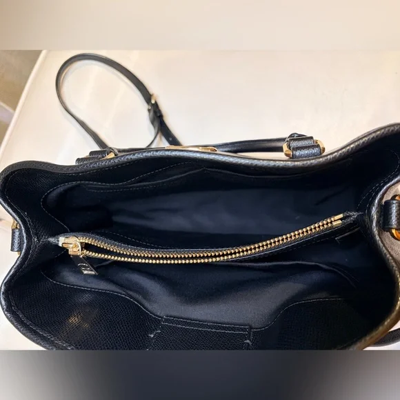 Coach Black and Bronze Satchel - Picture 9 of 15